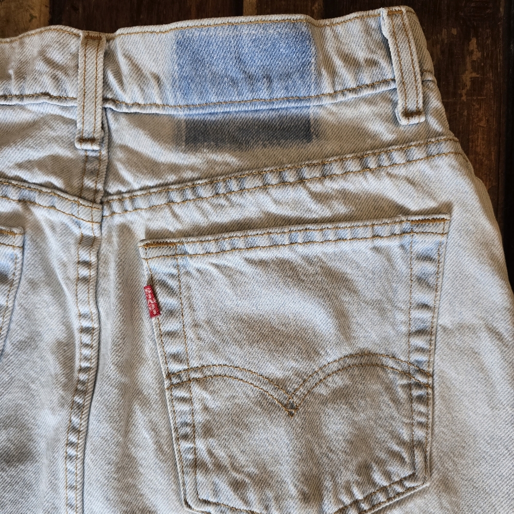 90s Vintage Levi's Light Blue Skirt Concert Country - Picture 7 of 7